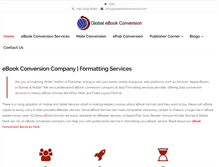 Tablet Screenshot of globalebookconversion.com